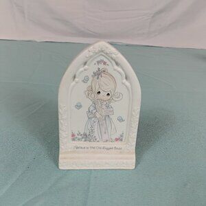E3-5 Precious Moments I Believe In The Old Rugged Cross Plaque Enesco Porcelain